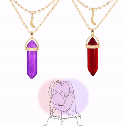Personalized Crystal Necklace In Your Aura Color
