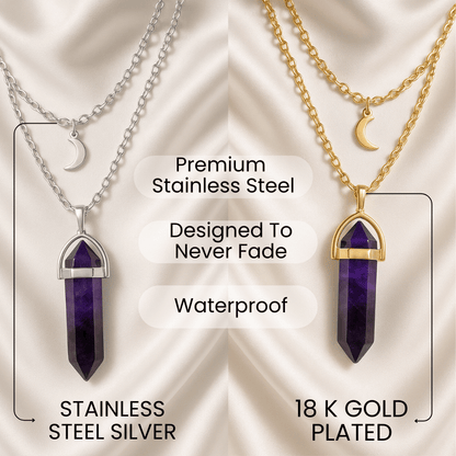 Personalized Crystal Necklace In Your Aura Color