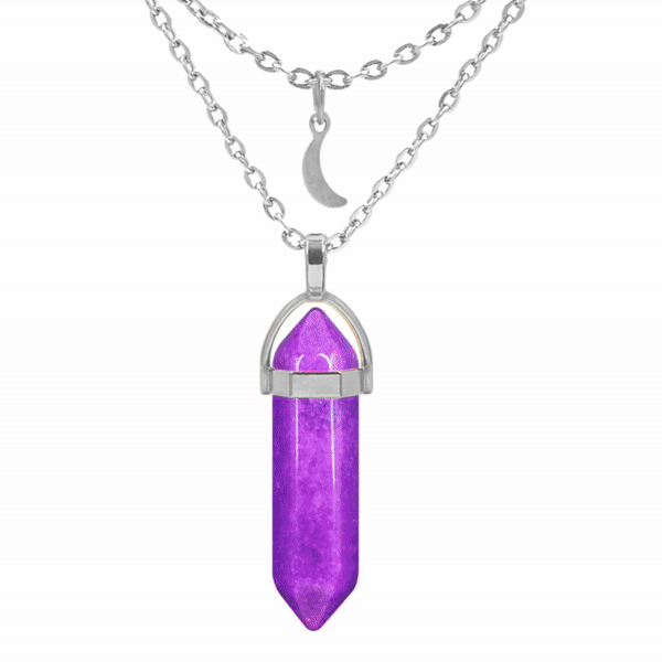Personalized Crystal Necklace In Your Aura Color