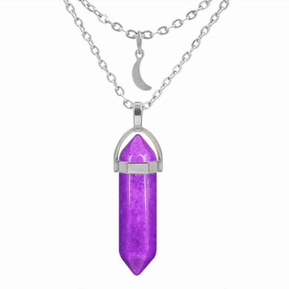 Personalized Crystal Necklace In Your Aura Color