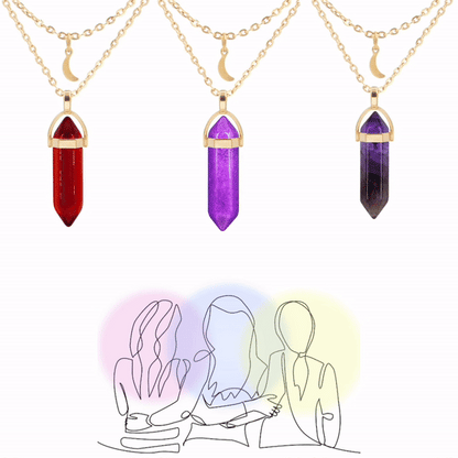 Personalized Crystal Necklace In Your Aura Color