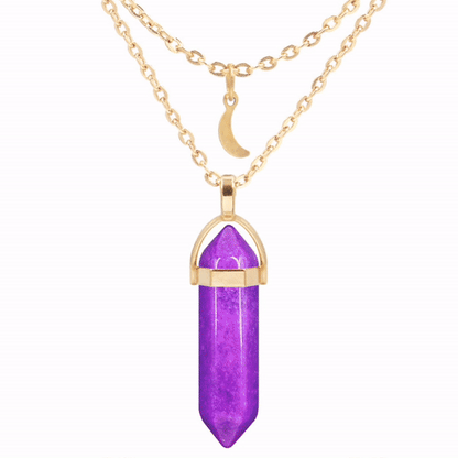 Personalized Crystal Necklace In Your Aura Color